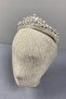 Silver Leyla Model Henna and Bridal Crown – Crown, Crystal Stone, Stylish Model, Bridal Crown, Hair Accessory – t - 7
