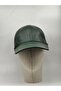 100% Leather Handmade Unisex Inner Lined Adjustable Size Velcro 8 Piece Leather Hat - 3