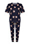 Lacivert Ayıcık Desenli Örme Pijama Takımı TBBAW23AI00039 - 7