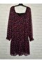 Chiffon long-sleeved midi boykare collar dress - 3