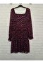 Chiffon long-sleeved midi boykare collar dress - 2