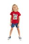 Licensed Girl's Jeans Shorts 2 Piece Set 20293