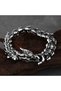 Stainless & Tarnish Resistant 316L Steel Bracelet with Ouroboros Dragon Design - 3