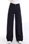 Power Straight Fit Black Lycra Wide Leg Loose Jeans (Buy 1 size larger) - 3
