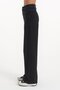 Super High Waist Black Lycra Palazzo Jeans - Wide Leg - 2