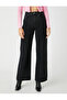 Black Lycra High Waist Wide Leg Loose Wide Leg Jeans 1 - 2