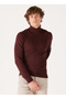 Crew Neck Regular Fit Coffee Men's Sweater W8D42Ph45 Round Neck Knitwear