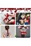 New Year's Red Velvet Ribbon 2 cm 18 Meters - 4