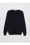 Crew Neck Long Sleeve Men's Knitwear Sweater - W3Hd14Z8 - 6