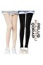 Corset Effect Lifting High Waist Imported Plush Warm Tights Socks - 5
