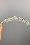 Silver Color Thin Ilayda Model Henna and Bridal Crown – Crown, Crystal Stone, Stylish Model, Bridal Crown – Crown - 5