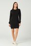 Women's Regular Fit Long Sleeve Crew Neck Sweat Dress