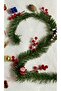 New Year's 5 Meter Pine Garland Green Spiral Wire