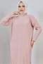 2455 Cord-Strickkleid, Puder - 4