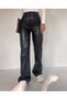 Gestrickte Damenhose aus Leder - 2