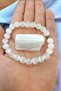 Selenite Real (With Stone Gift) Natural Stone Bracelet (Aura cleans )AA quality 8 mm
