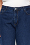 Indigo Yüksek Bel Geniş Paça Comfort/Orta Esnek Büyük Beden Wide Leg Jeans TBBAW23CJ00020 - 9