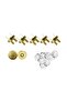 50 Set Magnetic Bag Snaps on Knitted Bag GOLD Color - 18 mm diameter - 2