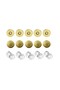 20 Set Magnetic Bag Snaps on Knitted Bag GOLD Color - 18 mm diameter - 2