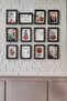 Boho Pattern Set of 12, 3 mm Mdf with Black Wood Frame, Uv Printed