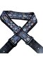 Slate Mosaic Leather Ended Guitar Strap