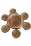 Wooden Shell Snack Bowl 4 Pieces - 2
