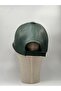 100% Leather Handmade Unisex Inner Lined Adjustable Size Velcro 8 Piece Leather Hat - 4