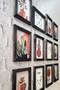 Boho Pattern Set of 12, 3 mm Mdf with Black Wood Frame, Uv Printed - 6
