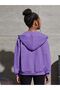 Children's Energetic Printed Oversize Hooded Cardigan Hoodie - 5