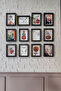 Boho Pattern Set of 12, 3 mm Mdf with Black Wood Frame, Uv Printed - 2