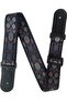 Slate Mosaic Leather Ended Guitar Strap - 2