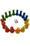 Game Pawn Piece Ludo Game Pawn 16 Pieces 4 Colors + Dice -5 Set Set - 2