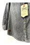 CHILDREN'S BLACK JEANS SHIRT WITH POCKET LONG SLEEVE - 3