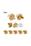 50 Set Magnetic Bag Snaps on Knitted Bag GOLD Color - 18 mm diameter - 6