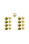 50 Set Magnetic Bag Snaps on Knitted Bag GOLD Color - 18 mm diameter - 4