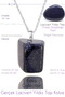 Certified Timbil Model Real Dark Blue Star Stone Necklace