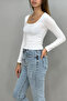 Women's U Neck Long Sleeve BODY Lycra Cotton - 4