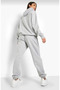 Women's Vertical Printed Sweatshirt Bottom Top Tracksuit Set - 3