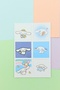 24 Pieces Cinnamoroll Sticker Set Cute Sticker Square Sticker Laptop Sticker Hello Kitty Sanrio - 5