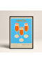 Framed Single Painting Cocktail Series Modern Poster Painting Tk/141