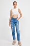 ALEXANDERGARDİ Special Collection Ripped Detail Denim Pants (AG-1051G)