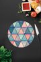 Colorful Mandala Patterned |   Glass Cutting Board - Glass Cutting Board |   Diameter32 cm - 3