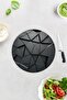 Anthracite Crystal |   Glass Cutting Board - Glass Cutting Board |   Circle Diameter 32cm - 3