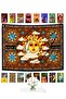 Brown Sun Girl Wall Tapestry 70x100 Cm