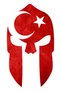 Crescent Star Turkish Flag Helmet Sticker 10 X 6 cm
