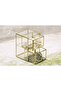 Mini Drawer Gold Organizer Makeup Glass Box with Drawers