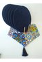 Tile Patterned Runner, 6 Navy Blue Color Plates - 2