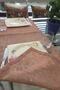 Linen, Runner and Tablecloth, Red, 40 X 140 - 4