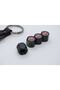 Fiat Matte Black Metal Luxury Valve Cover and Keychain Set - 3