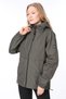 Women's Khaki Slit Detailed Seasonal Khaki Sports Jacket - 3